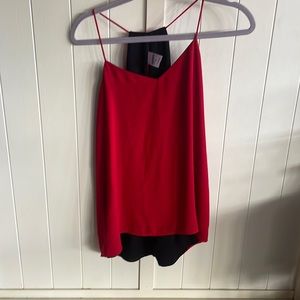 It's reversible, y'all! Red and black shirt for the price of one